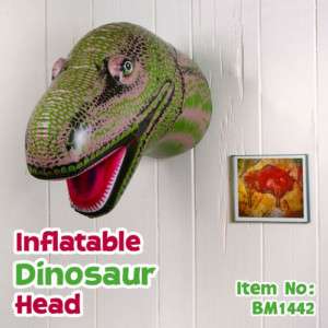 DINOSAUR HEAD Taxidermy Inflatable   Funny Hunting Gag  