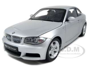   new 1 18 scale diecast car model of bmw 135i e82 1 series coupe silver