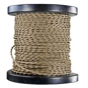   ft. Spool   Rayon Antique Wire   Light Brown   18 Gauge   Twisted Cord