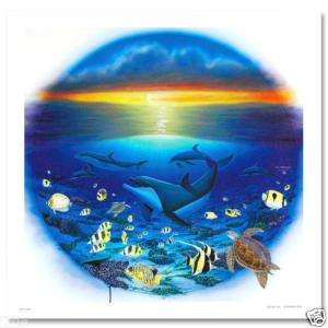 WYLAND SEA OF LIFE S/N GICLEE ON CANVAS WITH COA  