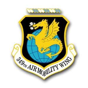  US Air Force 349th Air Mobility Wing Decal Sticker 3.8 6 
