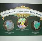 centuries of Holographic Silver dollars With COA in Box NOT JUNK 