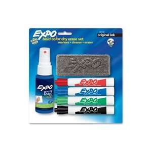 Dry Erase Marker Kit,w/4 Markers/Eraser/2 oz. Cleaner,Asst 