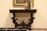 Empire 1830 Antique Console Game Table  