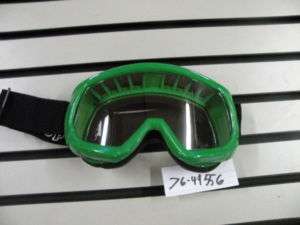 GREEN ADULT GOGGLES FOR ATV DIRTBIKE & SNOWMOBILE  