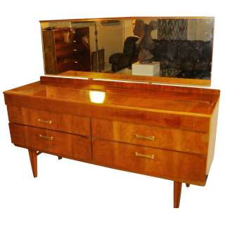   six drawers with brass hardware dresser without mirror 56 25 wide x 27