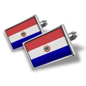  Cufflinks Paraguay Flag   Hand Made Cuff Links A MANS 
