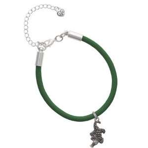  Alligator Charm on a Kelly Green Malibu Charm Bracelet 