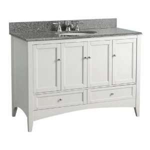 Foremost BEWA4821D Berkshire 48 Fully Assembled Vanity in White BEWA4