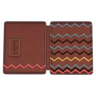 New MISSONI For Target Limited Edition Brown Leather iPAD 2 Book Case 