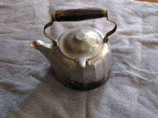 Antique Wagner Ware Sidney Tea Pot Kettle 1902 Wood Handle  