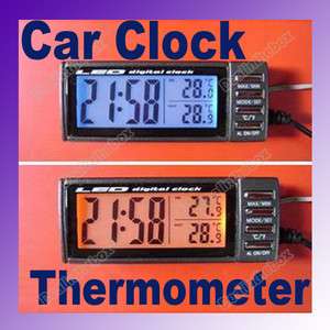 Digital Car Thermometer Temperature Display Alarm Clock  