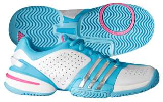 Adidas Barricade Adilibria 6.0 Womens Tennis Shoe White/Blue/Silver 