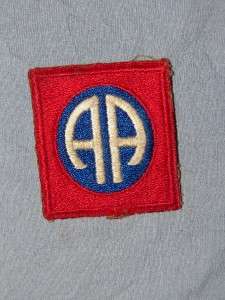 PATCH WW2 US ARMY 82ND AIRBORNE INFANTRY GREENBACK COTTON CUTEDGE 