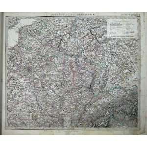  France Paris 1874 Stielers Map English Channel Europe 