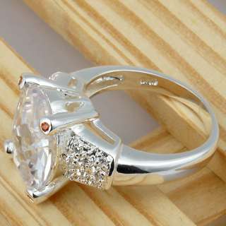 Gorgeous White Topaz Jewelry Gems Silver Ring Size #9 S29 Hot 2011 New 