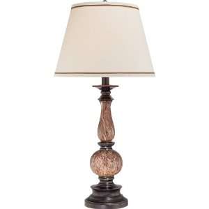    Brentwood Faux Marble Turned Base Table Lamp