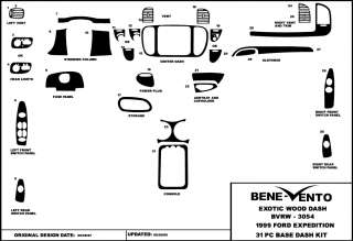 The following is the Dash Trim Kit that will be shipped with full 