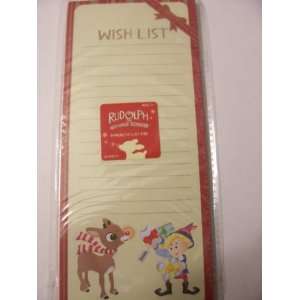  Rudolph the Red Nosed Reindeer Magnetic List Pad ~ Wish 