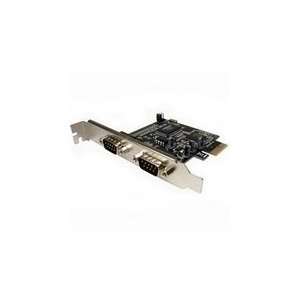  Cables Unlimited 2 Port Serial DB9 PCI Express Card 
