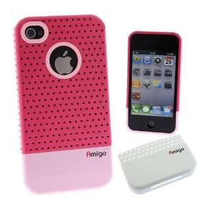  Amigo Premium Hard Case Cover for iPhone 4/4S   HotPink 