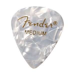  Fender White Pearl MOTO Picks   12 Pack Musical 