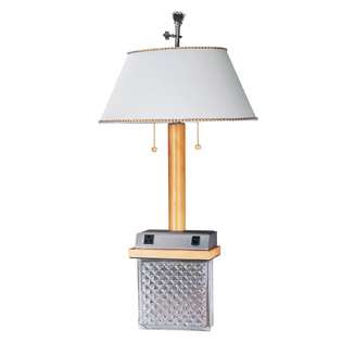Cal Lighting Cal Lighting Desk Lamp   Lght Oak/Brushed Steel, BO 621