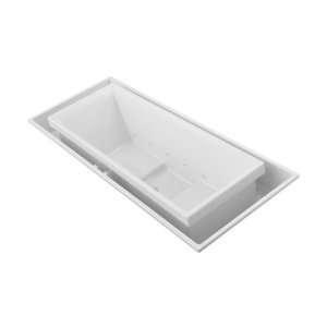   Drop In Whirlpool Bath Tub for Two with Center Drain and Chromatherapy