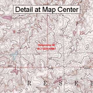 USGS Topographic Quadrangle Map   Ridgeview NE, South Dakota (Folded 