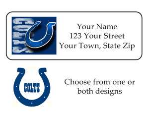 Personalized INDIANAPOLIS COLTS Football Address Labels  