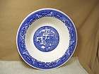 Vintage Wedgwood Co Blue Willow Round Vegetable Bowl  