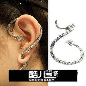 Fashion Unique Punk Style Snake boy and Girls Stud Earrings Free ship 