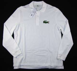 NWT Authentic LACOSTE Mens Polo Shirt 7 XL Modern Fit Longsleeve Big 