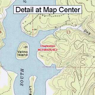  USGS Topographic Quadrangle Map   Charleston, Oregon 