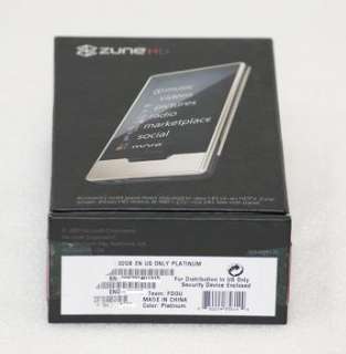 ZUNE 1402 HD 32GB Wireless Media Player Platinum Sealed  