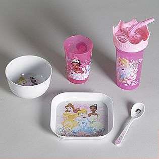 Girls 5 Piece Mealtime Set  Disney Princess Baby Feeding Feeding 