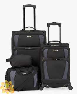 240 Tag Horizon 4 Piece Spinner Luggage Set ★ BLACK  