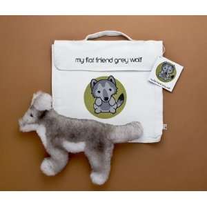   Friends GWOLLC Grey Wolf Soft Plush Toy And Carry Bag Toys & Games
