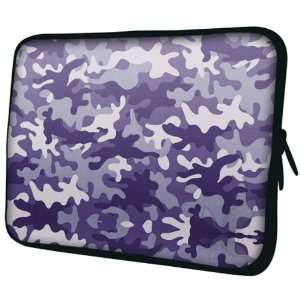  13 inch Purple Camouflage Camo Notebook Laptop Sleeve Bag 