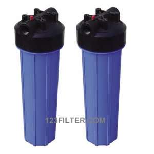  iSpring 20 Big Blue Water Filter Housing 1 Inch Outlet/Inlet Heavy 