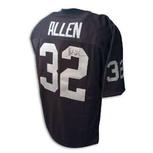 Marcus Allen Uniform   Oakland Throwback Black   Autographed NFL 