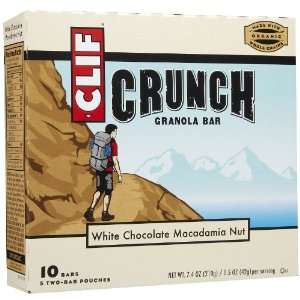   Bar Crunch Granola All Natural White Chocolate Macadamia Nut 10 Bars