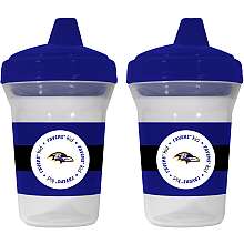 Baby Fanatic Baltimore Ravens Sippy Cups   set of 2   