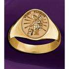PicturesOnGold Saint Florian Ring, Sterling Silver