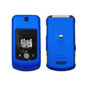   Protector Faceplate Cover Housing Case   Solid Dark Blue Rubber Feel