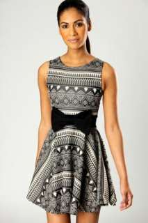  Sale  Dresses  Mischa Aztec Print Skater Dress with 