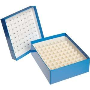 Wheaton W651604 Blue Chipboard CryoFile Storage Box, 130mm Length x 