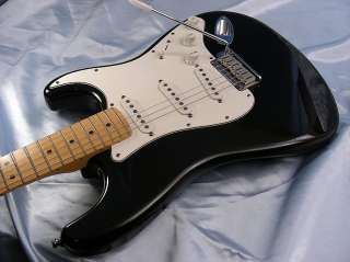 1998 Fender American Standard Series Stratocaster Black Strat USA w 