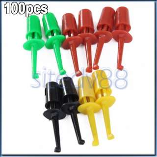 100 x Mini Test Hook Probe Spring Clip for PCB SMD IC  