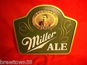 MILLER BEER SIGN MILLER BREWING VINTAGE ADVERTISING ALE BEER BAR PUB 